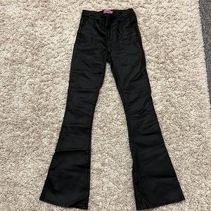 Edikted flare leather pants